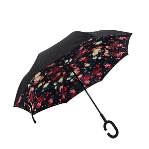 Anti UV upside down Rain inverted double layers reverse umbrella