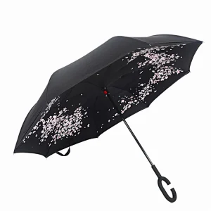 Anti UV upside down Rain inverted double layers reverse umbrella