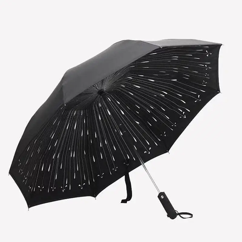 Wind Proof Auto Open Close Folding Double Layer Inverted Reverse Umbrella