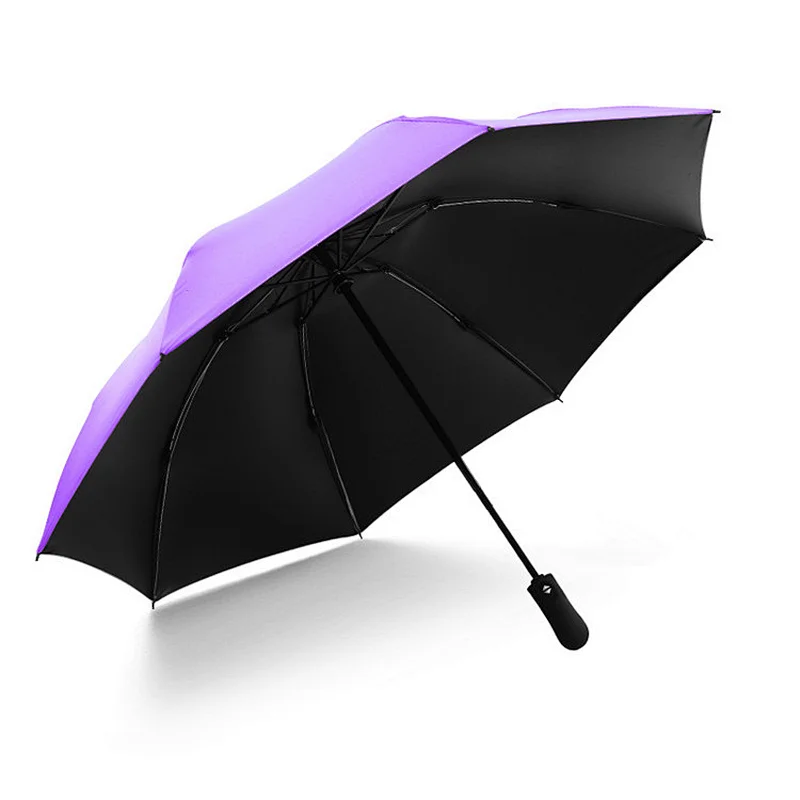 Windproof Golf Car Travel Large Inverted Compact Portable Automatic Open Close Reverse Folding Umbrella For Men Women