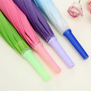 Automatic Kid Wholesale Cheap EVA Umbrella POE/PVC/EVA Transparent White Straight Umbrella