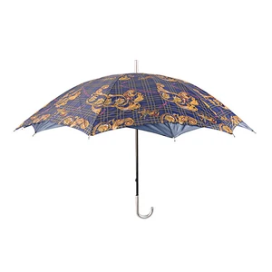 Paraguas recto promocional de doble capa del producto de China 16 costillas