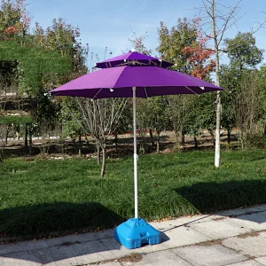 promotional high quality outdoor  custom logo print Double windproof beach Advertising fishing umbrella