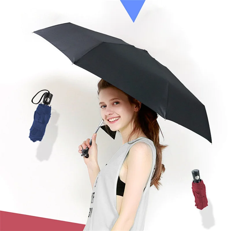 New unique products Fashion Women Portable Car Windproof Outdoor Rain Automatic 5Folding Mini Umbrellas Parasol