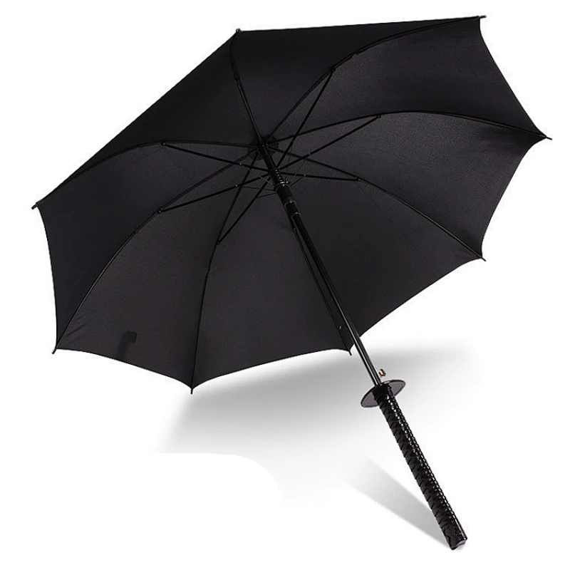 Promotion 8k/16k/24k Japanese samurai sword long handle umbrella