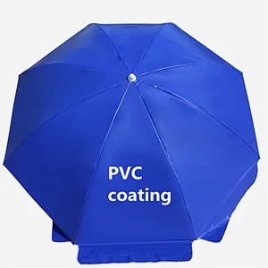 Customized outdoor wholesale promotional PVC parasol beach advertising umbrella
