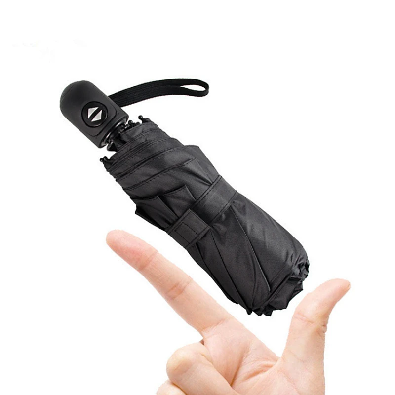 Mini paraguas automático lluvia mujeres 5 paraguas de moda plegable lluvia mujeres ultraligero UV Parasol viaje al aire libre niños hombres paraguas