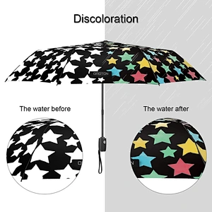 Color modificado para requisitos particulares Patrón personalizado Paraguas cambiante de color
