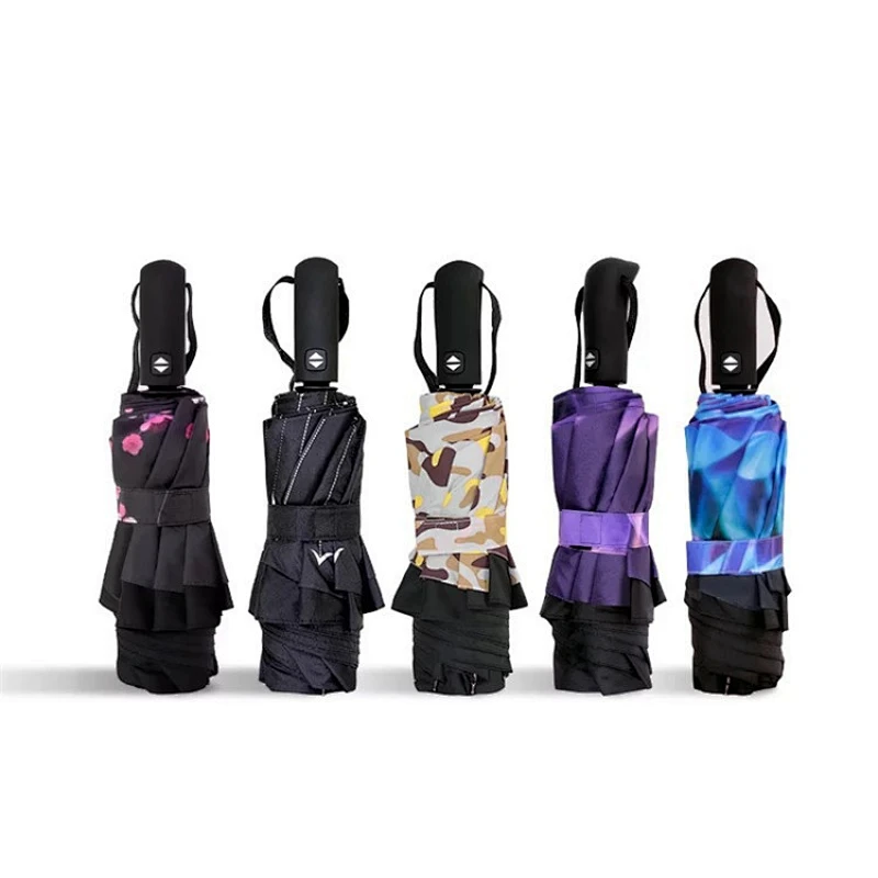 Wind Proof Auto Open Close Folding Double Layer Inverted Reverse Umbrella