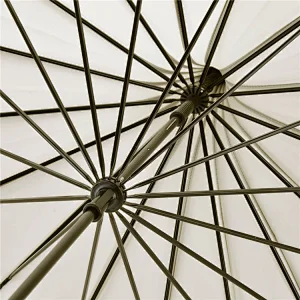 Ladies Sunproof Victoria Style Parasol Lace Flowers Shaped Pagoda Umbrella with Long Handle