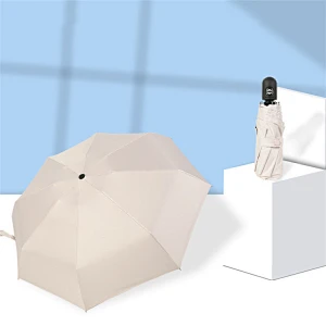 Mini paraguas automático lluvia mujeres 5 paraguas de moda plegable lluvia mujeres ultraligero UV Parasol viaje al aire libre niños hombres paraguas