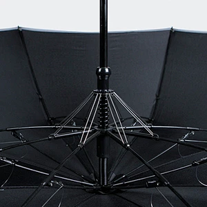 Paraguas al aire libre con diseño de cierre de gancho Paraguas fácil de viajar Paraguas plegable doble
