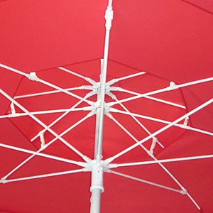 Promocional de alta calidad al aire libre impresión de logotipo personalizado Doble playa a prueba de viento Publicidad paraguas de pesca