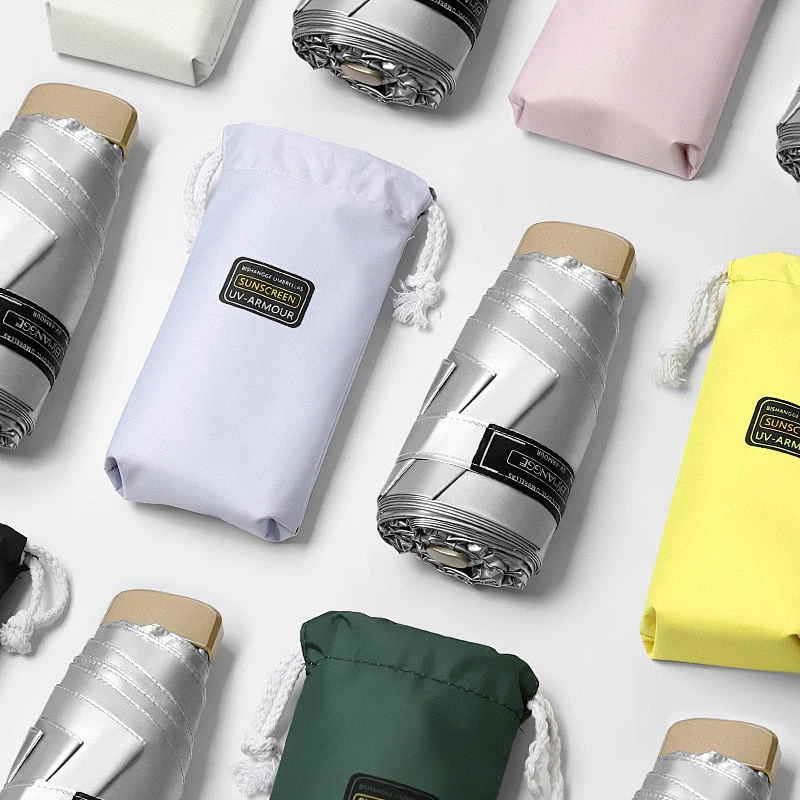Productos únicos de la nueva invención Protección UV Mini paraguas personalizado 5 veces