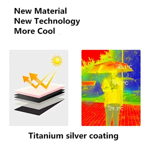 Regreso a la escuela Mini Titanium silver 5 Fold Light Anti UV Paraguas Resistente a la protección solar Paraguas de bolsillo