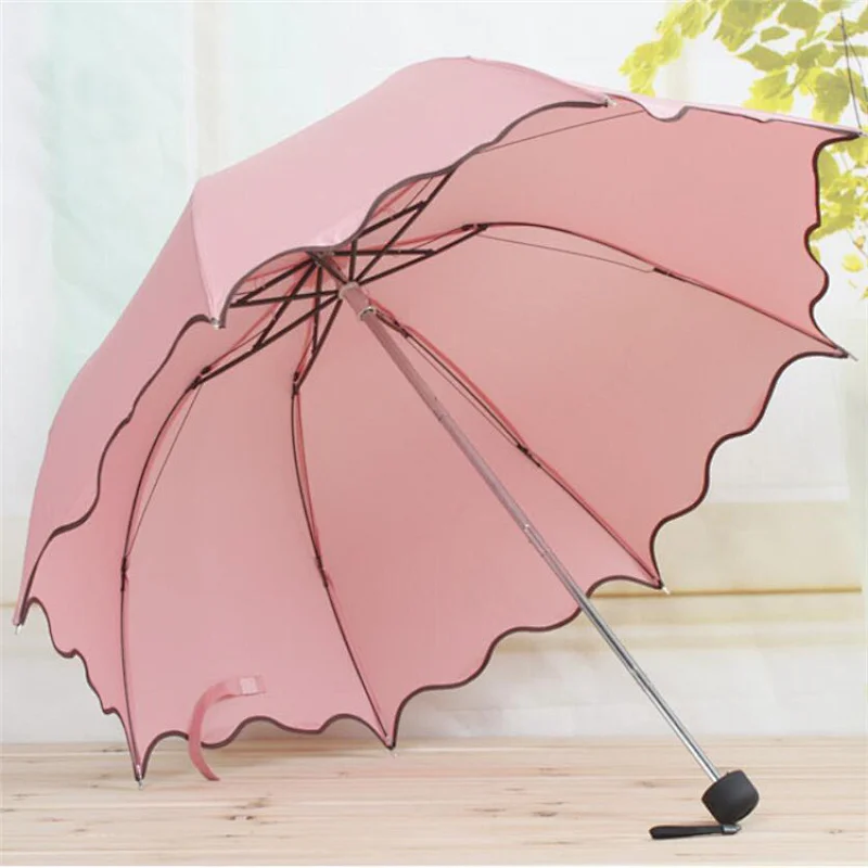Women Fashion Ladies 3 Folding Apollo Umbrella with Customized Logo