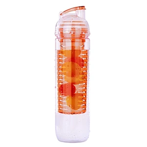Botella plástica del deporte de la coctelera botella de agua material de tritan / botellas de agua plásticas vacías de la coctelera