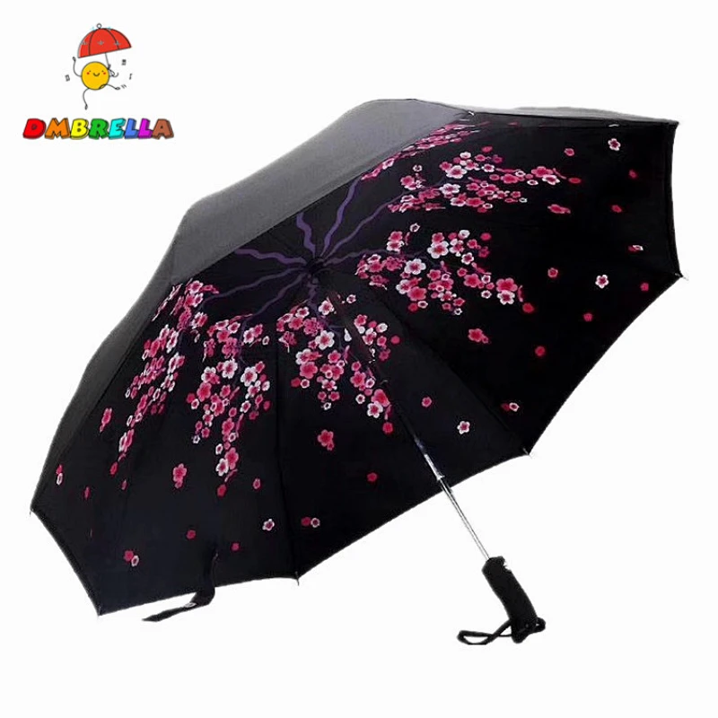 Wind Proof Auto Open Close Folding Double Layer Inverted Reverse Umbrella