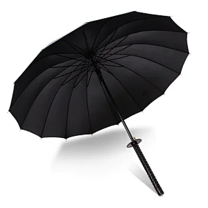 Promotion 8k/16k/24k Japanese samurai sword long handle umbrella