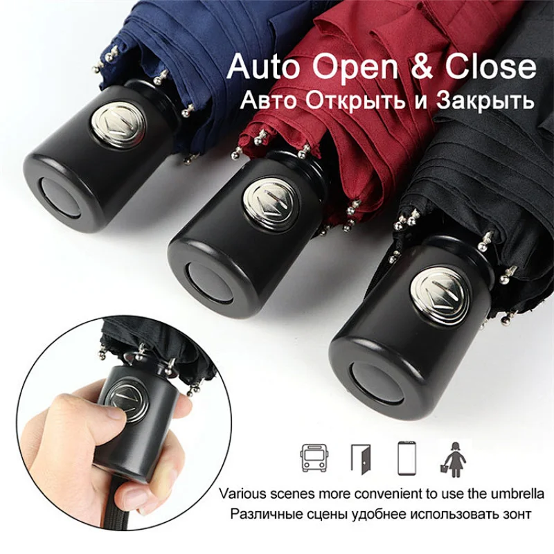 New unique products Fashion Women Portable Car Windproof Outdoor Rain Automatic 5Folding Mini Umbrellas Parasol