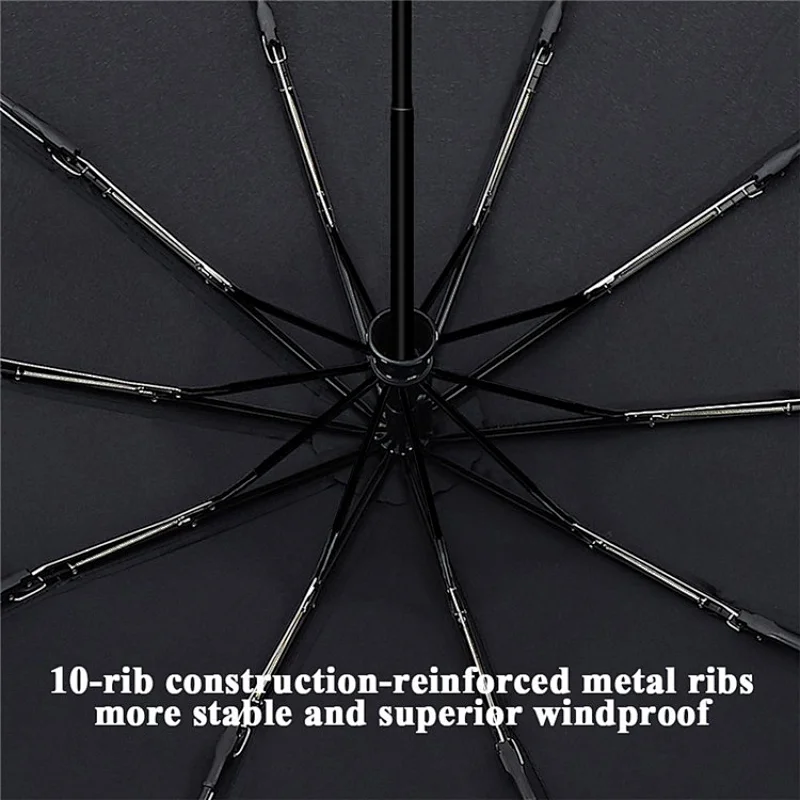 Wholesale cheap Custom 12 Ribs Auto Open Close Windproof Waterproof Portable Foldable Travel Umbrellas with Logo Printing