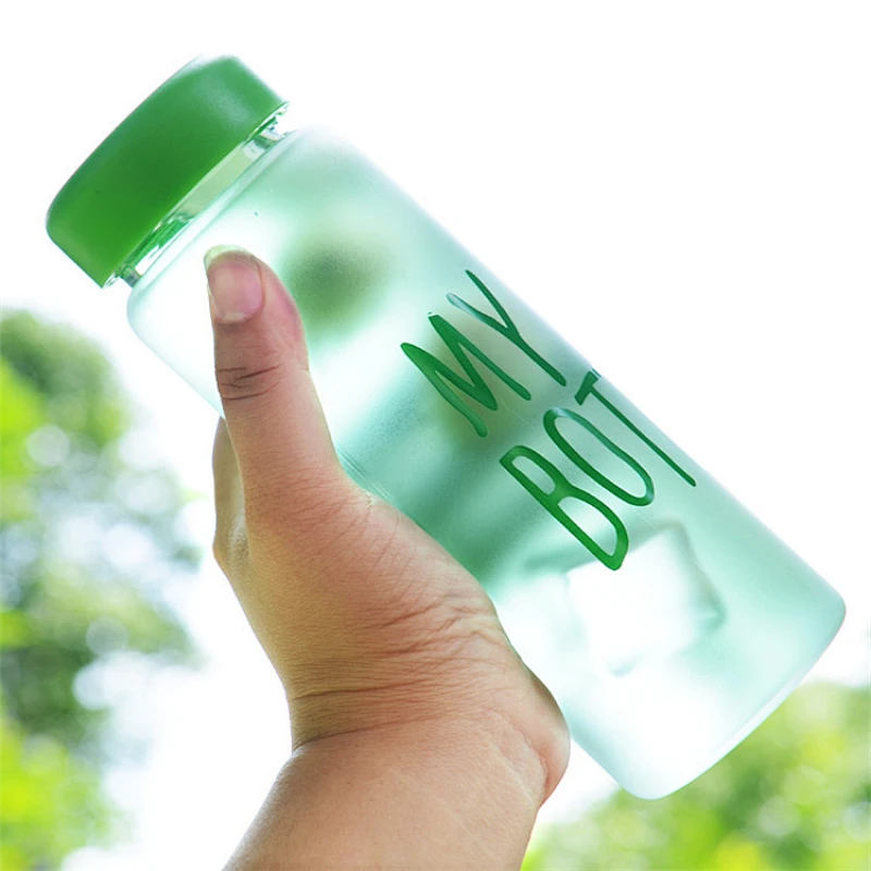 Botella de agua plástica del viaje portátil transparente de Corea del viaje del vaso vacío