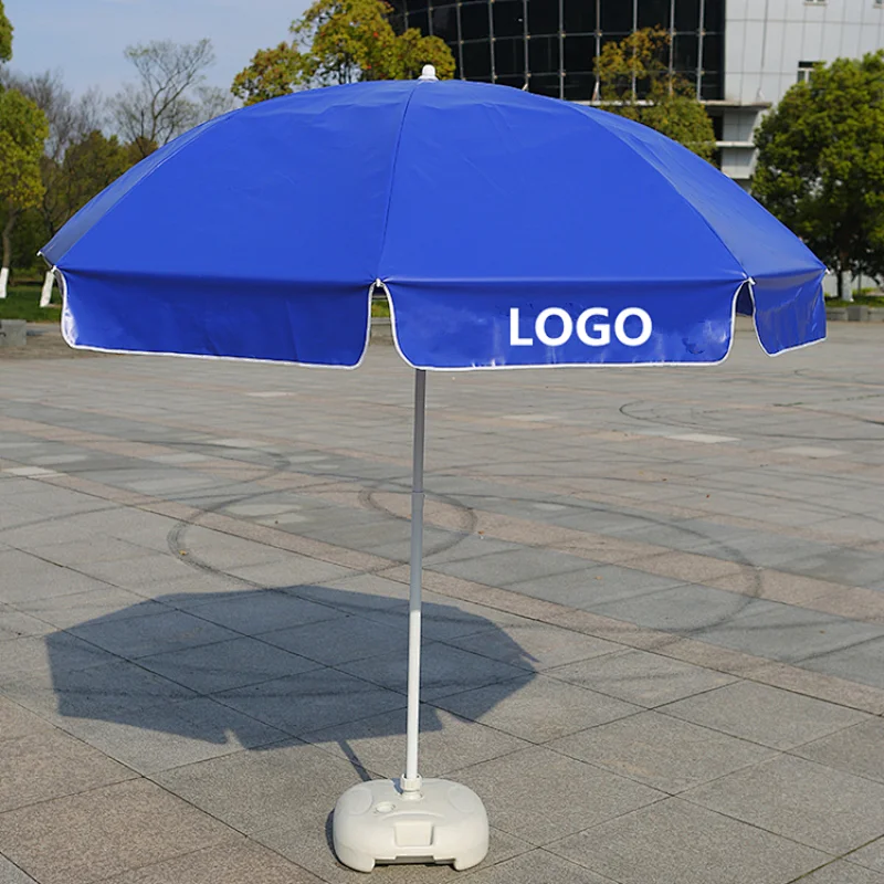 Customized outdoor wholesale promotional PVC parasol beach advertising umbrella