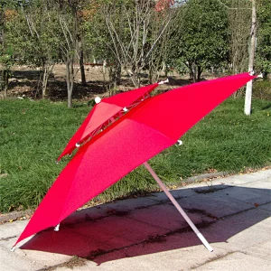 promotional high quality outdoor  custom logo print Double windproof beach Advertising fishing umbrella