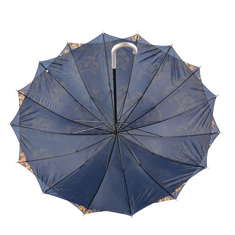 China Product 16 Ribs Promotional Double Layer Straight Umbrella