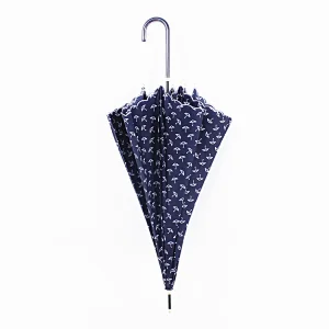 21inch 8 ribs manual open unique long handle straight woman umbrella with print