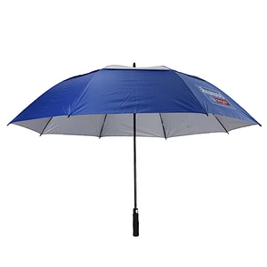 Anuncio Paraguas de golf de doble capa con toldo doble ventilado a prueba de viento de eje largo personalizado con impresión de logotipo