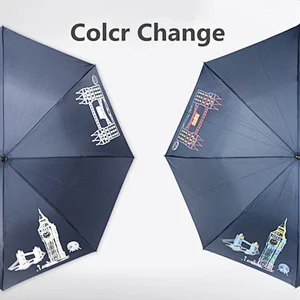 Customized Color Custom pattern Color Changing Umbrella