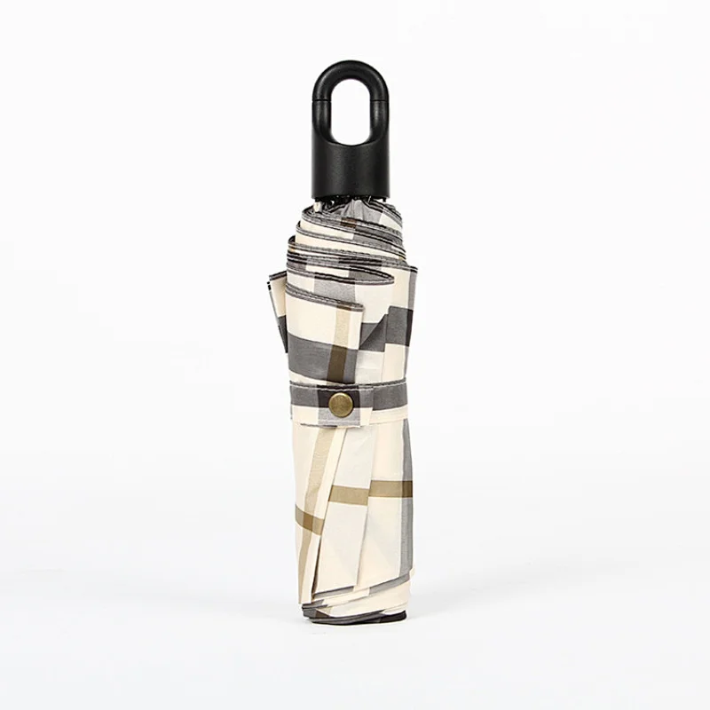 Lock design 3 folding umbrella Convenient travel umbrella