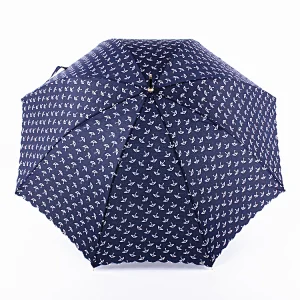 21inch 8 ribs manual open unique long handle straight woman umbrella with print