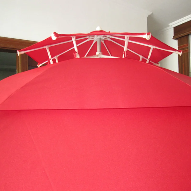 promotional high quality outdoor  custom logo print Double windproof beach Advertising fishing umbrella