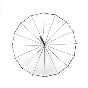 High quality 16 Ribs straight Transparent POE clear Windproof umbrella