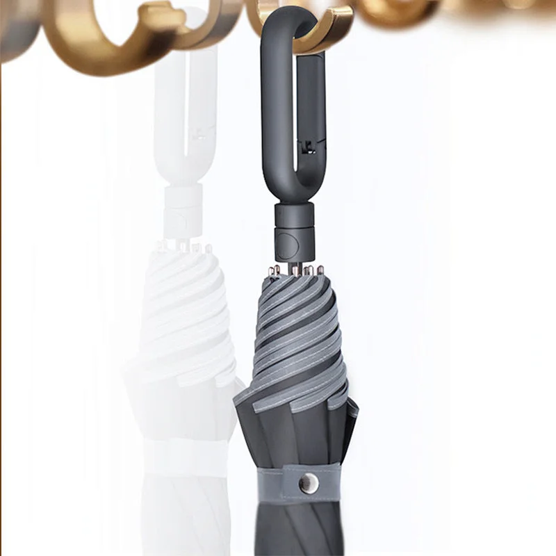 Hook up lock design outdoor umbrella Easy to travel umbrella Dual-folding Umbrella