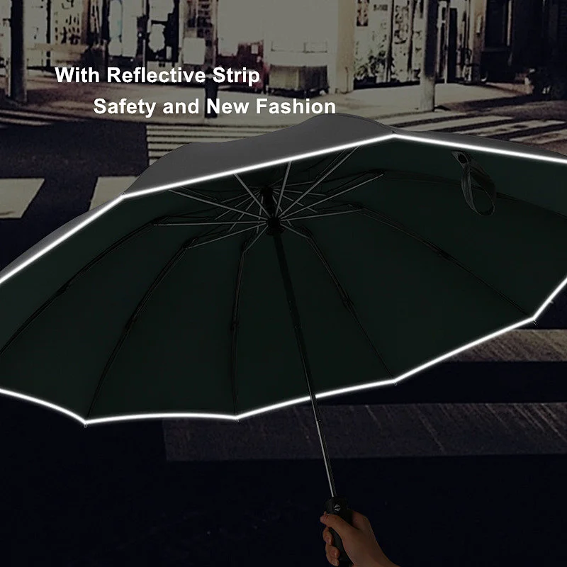 High quality folding full body umbrella custom parasol 3 fold automatic reverse umbrella