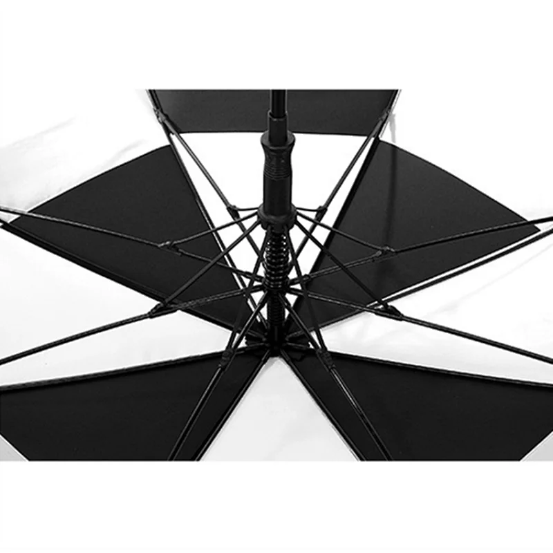 Advertisement Custom Long Shaft Windproof  Double  Layer Golf Umbrella With Logo Printing