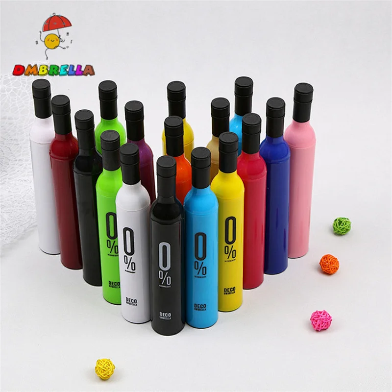 Chinese umbrellas wholesale Custom windproof Print OEM bottle Umbrella With Logo
