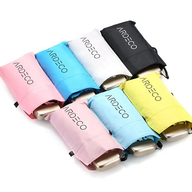 5 Fold Umbrella UV Protection Mini Custom Umbrella