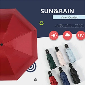 Mini paraguas automático lluvia mujeres 5 paraguas de moda plegable lluvia mujeres ultraligero UV Parasol viaje al aire libre niños hombres paraguas