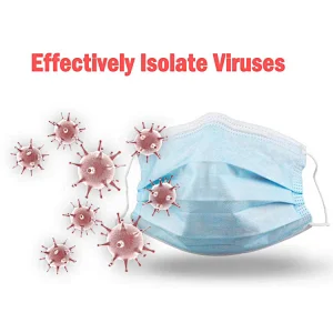 3Ply Earloop Surgical Face Mouth Mask Non-woven Fabric China Suppliers FDA Disposable Antivirus Surgical Face Mask