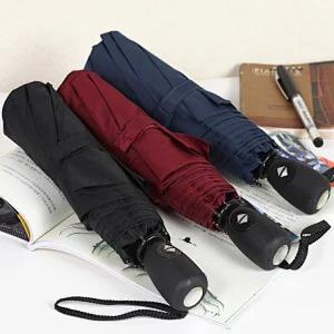 Custom logo double layer windproof Auto umbrella