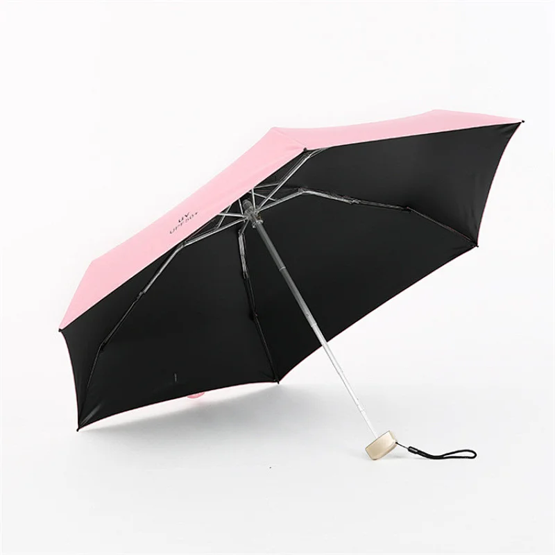 5 Fold Umbrella UV Protection Mini Custom Umbrella