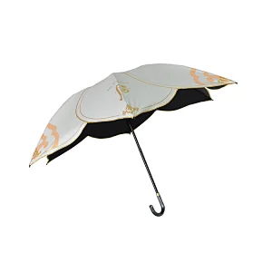 lotus fashion style fold umbrella ladies women mini umbrella