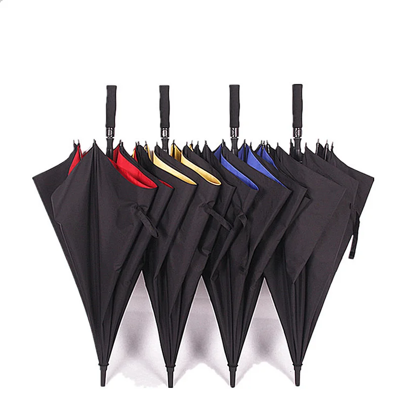China Factory Custom New Model UV Long Shaft Giant Big Large Windproof Rain Gift Golf Umbrella With Logo Printing For Promotion