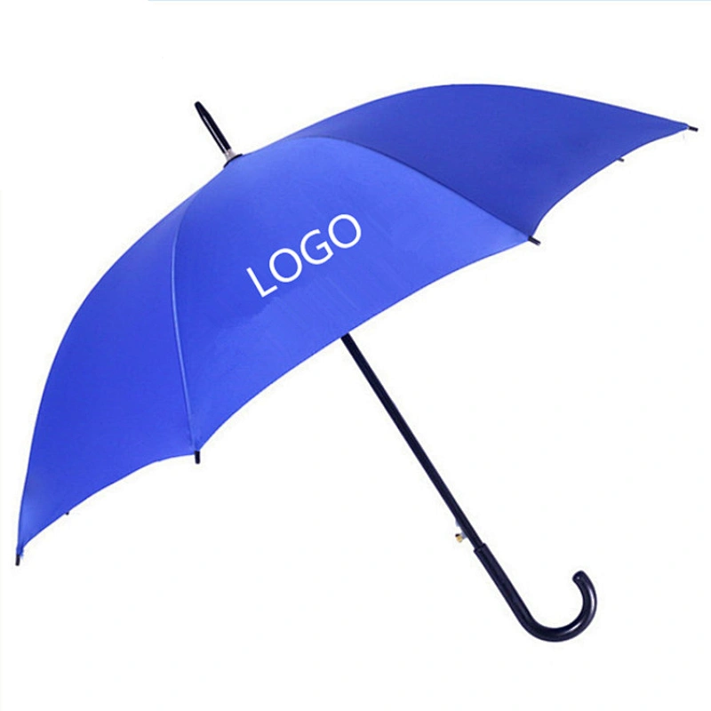 Paraguas recto de lluvia promocional publicitario barato personalizado de alta calidad con impresión de logotipo