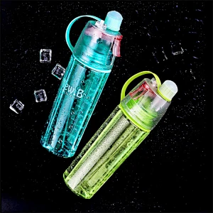 New Products 400ML 600ML Sport Plastic Fruit Infuser Drink Spray Shaker Water Bottle