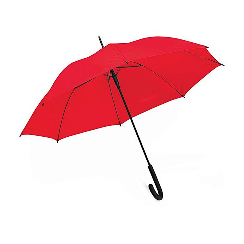 Paraguas recto de lluvia promocional publicitario barato personalizado de alta calidad con impresión de logotipo